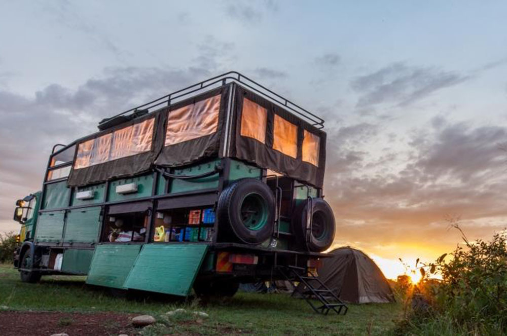 Acampada en un camió a Kènia