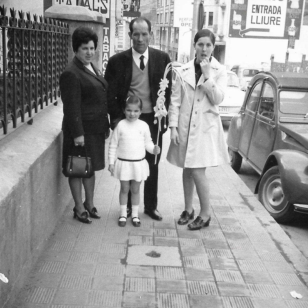 Trini Marín i la seva família