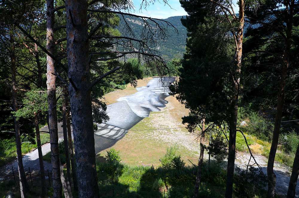 Vista de l'obra de Saype