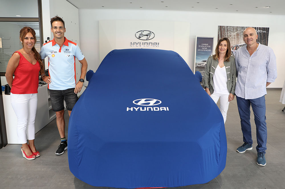Dani Sordo i l'equip Hyundai Andorra