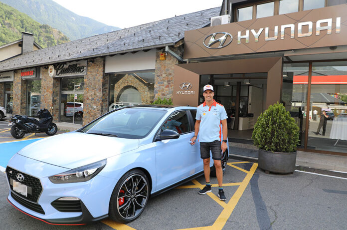 Dani Sordo amb el seu vehicle Hyundai i30 N
