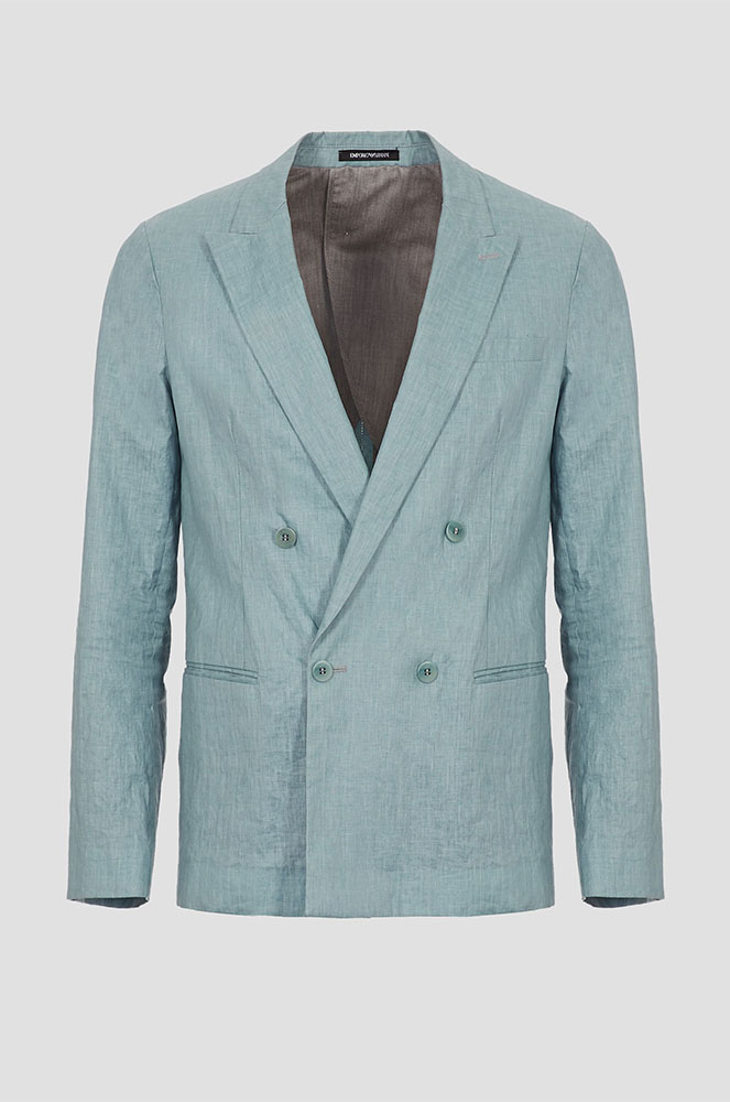 Jaqueta amb doble solapa de lli