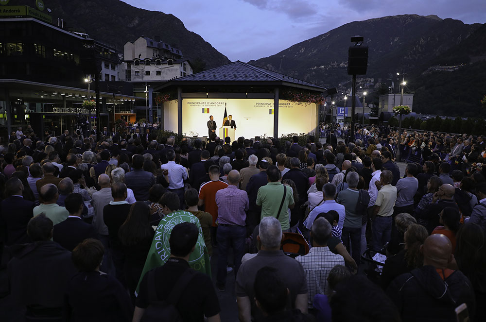 Discurs de Macron a Andorra la Vella