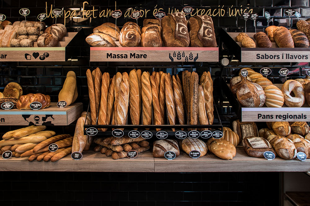 Exhibicions de pans a Bakery Coffee Granier