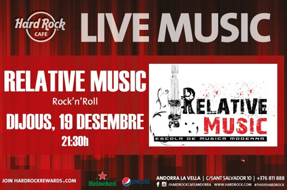 Hard Rock Cafe concerts Relative Music