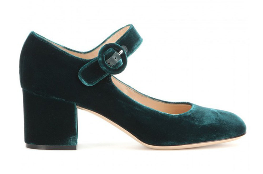 Sabates de vellut verd de Gianvito Rossi