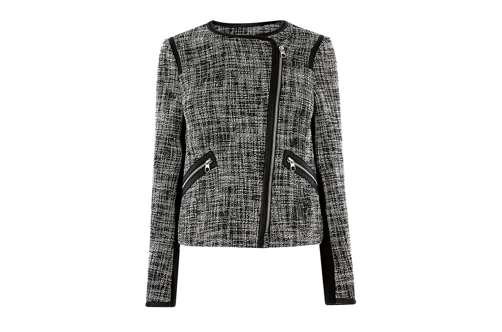 Blazer curt de tweed italià de Karen Millen