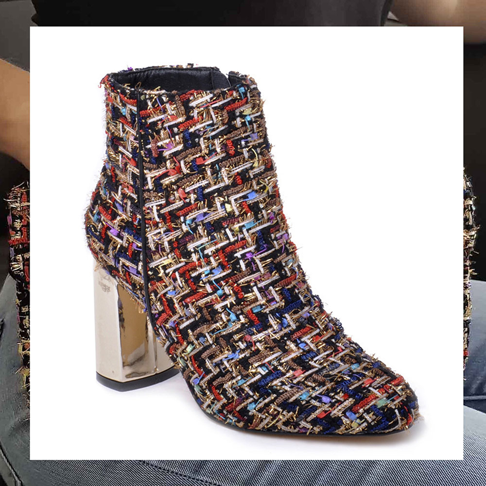 Botí en estampat tweed de Azzarei