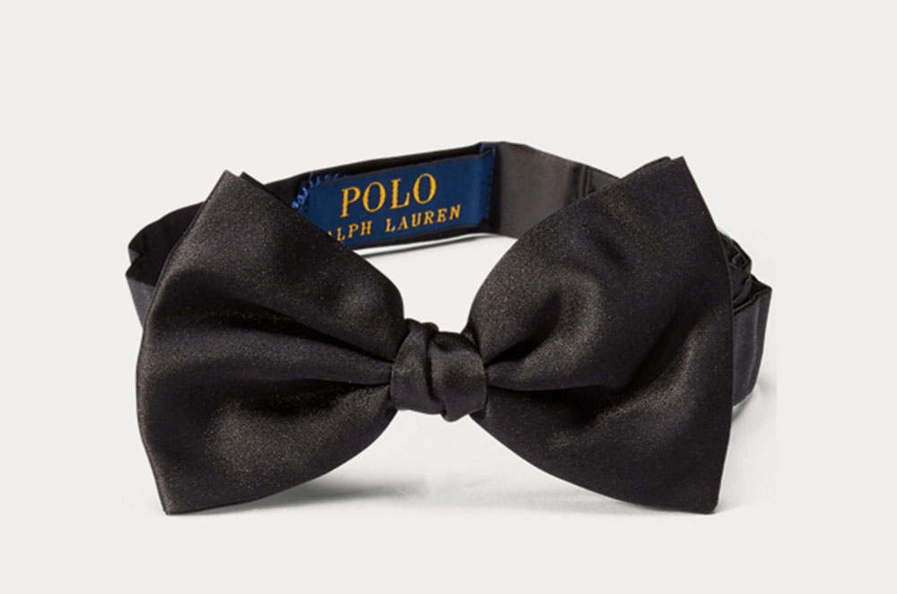 Corbatí de seda negre. Ralph Lauren