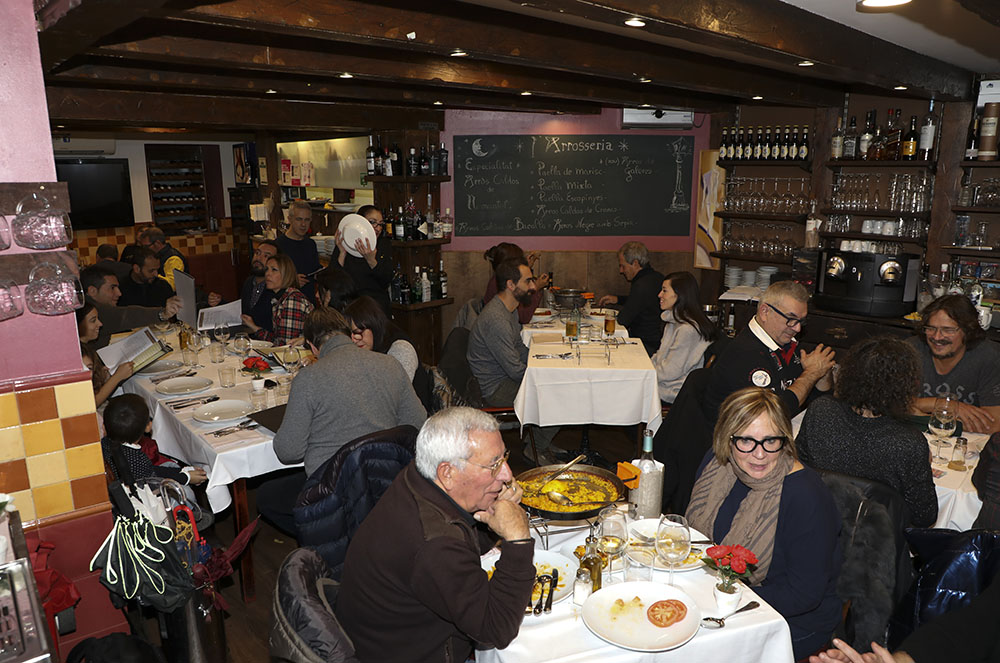 Sala del restaurant L’Arrosseria