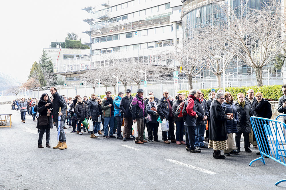 Visitants a l'escudella de Sant Antoni d'Escaldes-Engordany