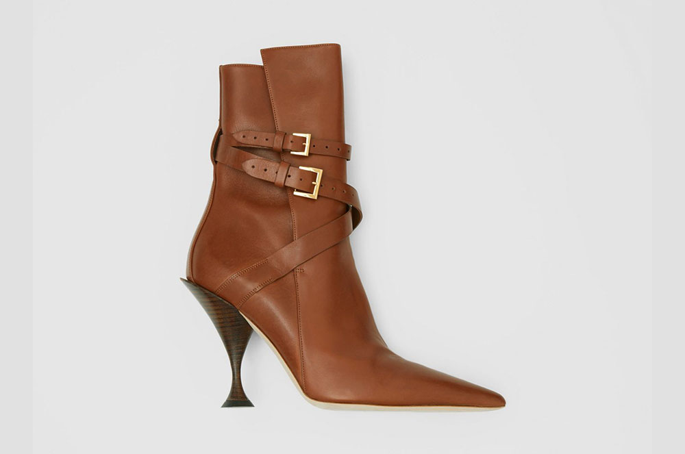 Botins en pell amb detall de corretja Burberry