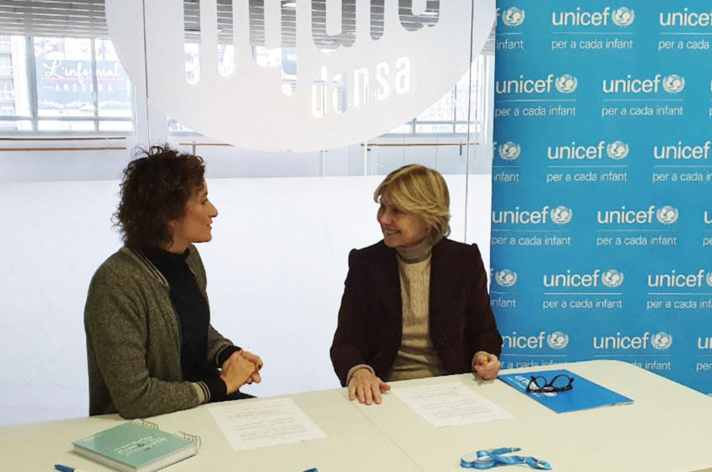 Unicef i Líquid Dansa signen acord de cooperació