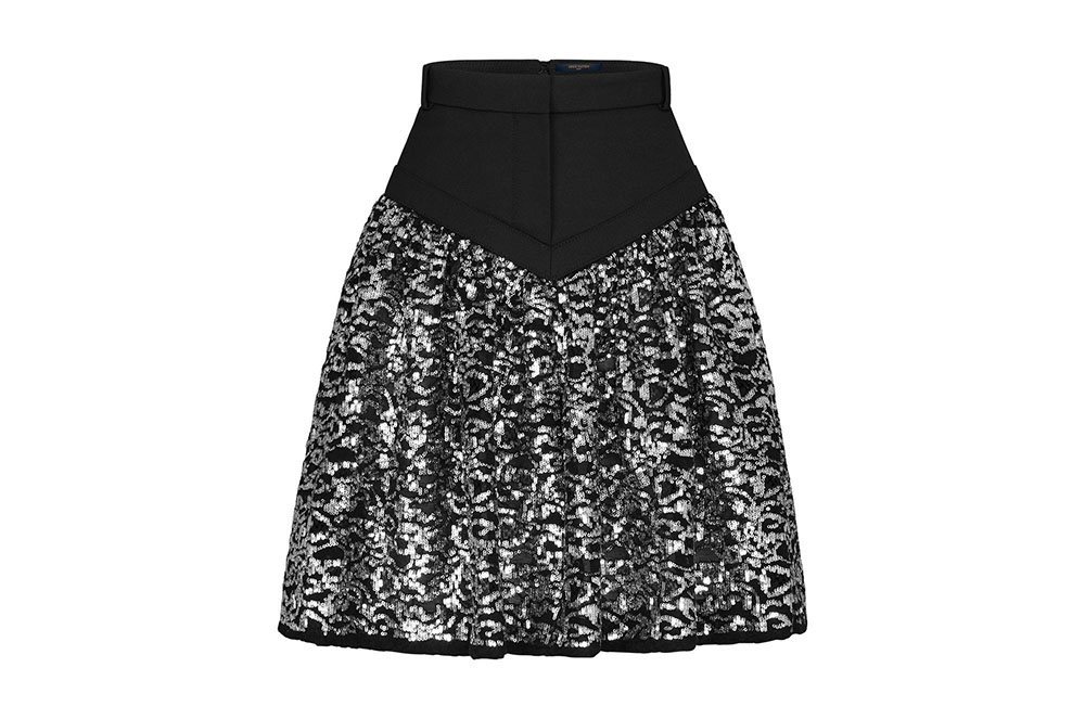 Faldilla brodada metal·litzada, de LOUIS VUITTON