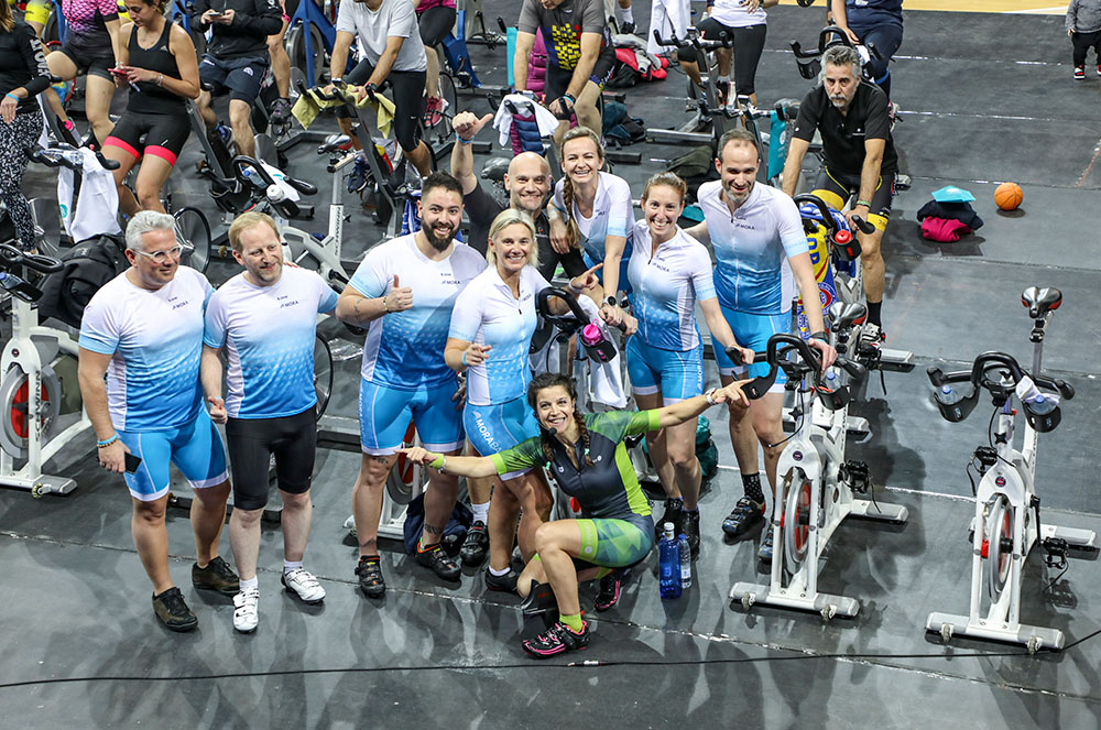 Equip Morabanc a la Pedalada Solidària Capicor per la infància