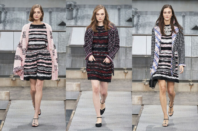 Look de ratlles de Chanel