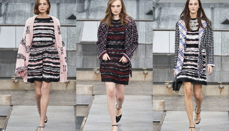 Look de ratlles de Chanel