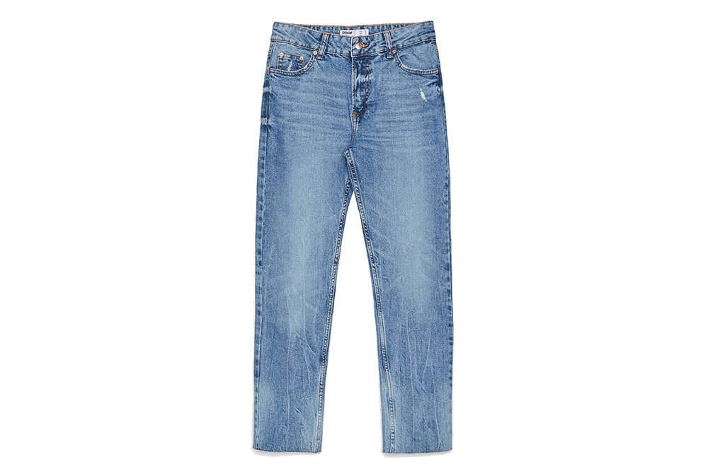 Jeans slim cropped de Bershka