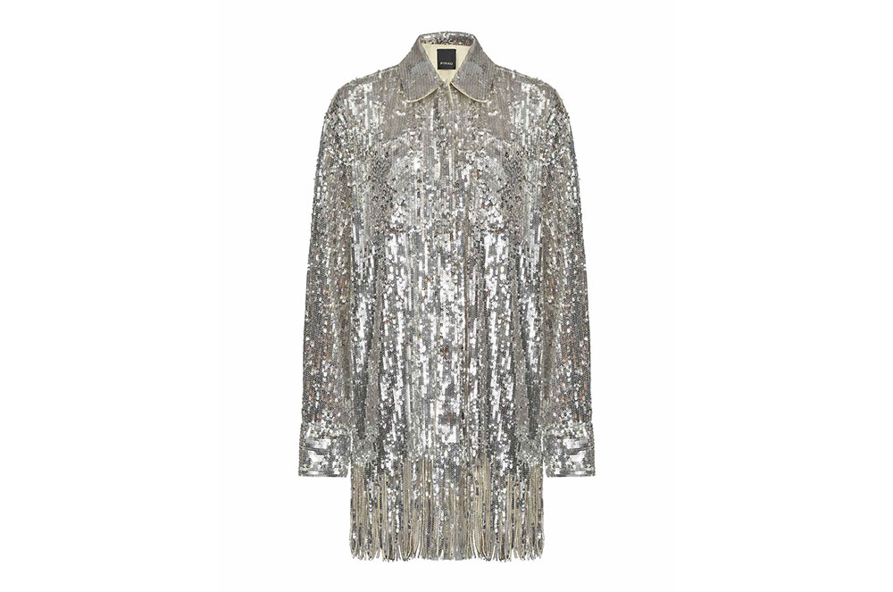 Jaqueta tipus camisa amb lluentons pinko