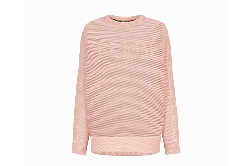 Dessuadora en teixit malla de Fendi