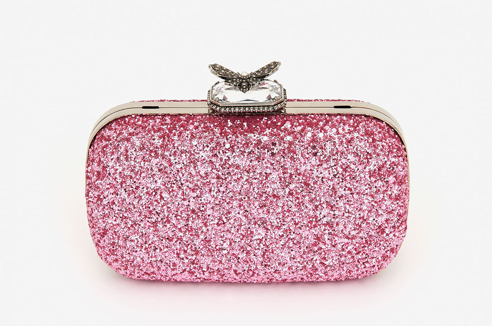Bossa de mà amb purpurina Alexander McQueen