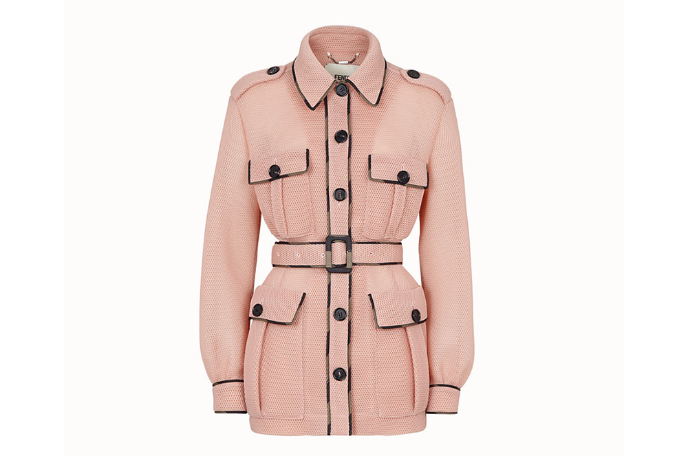 Camisa sahariana de malla tècnica rosa