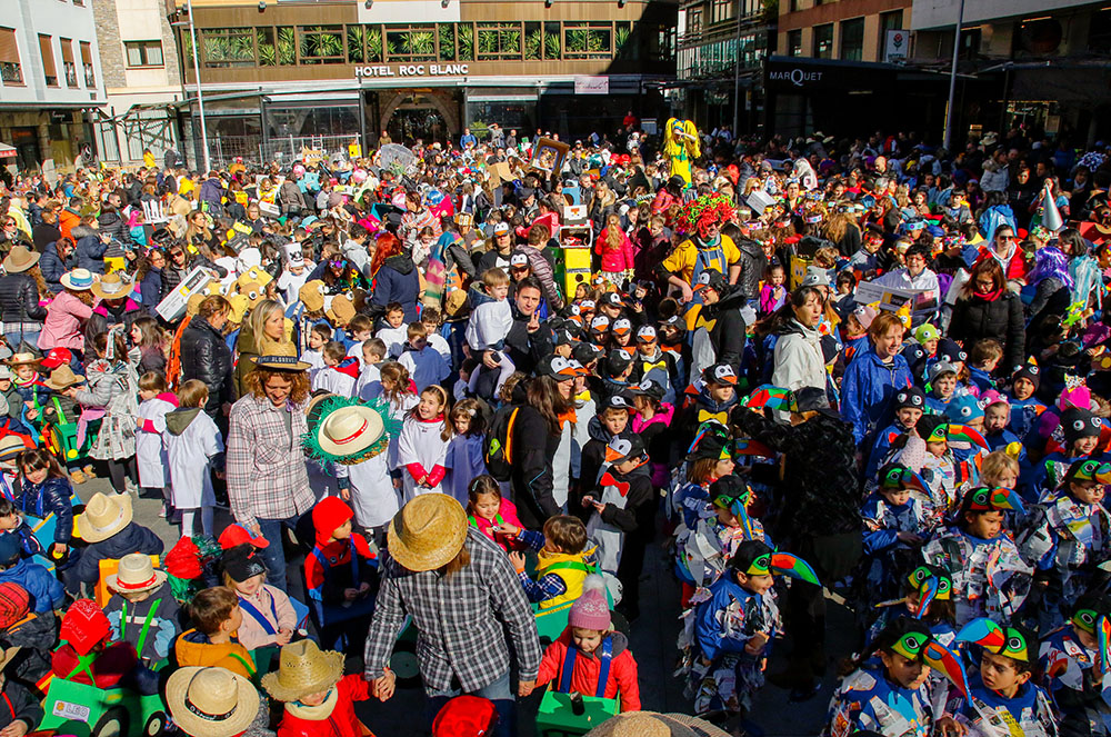 Rua de Carnaval a Andorra la Vella i Escaldes-Engordany 2020