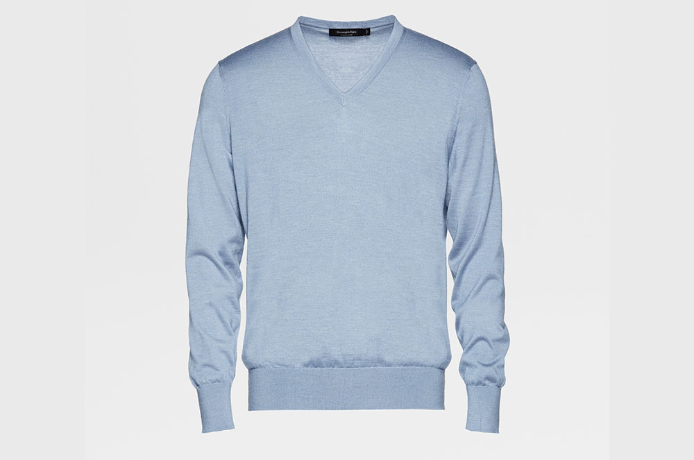 Jersei Premium de color beix, de caixmir, d’ERMENEGILDO ZEGNA