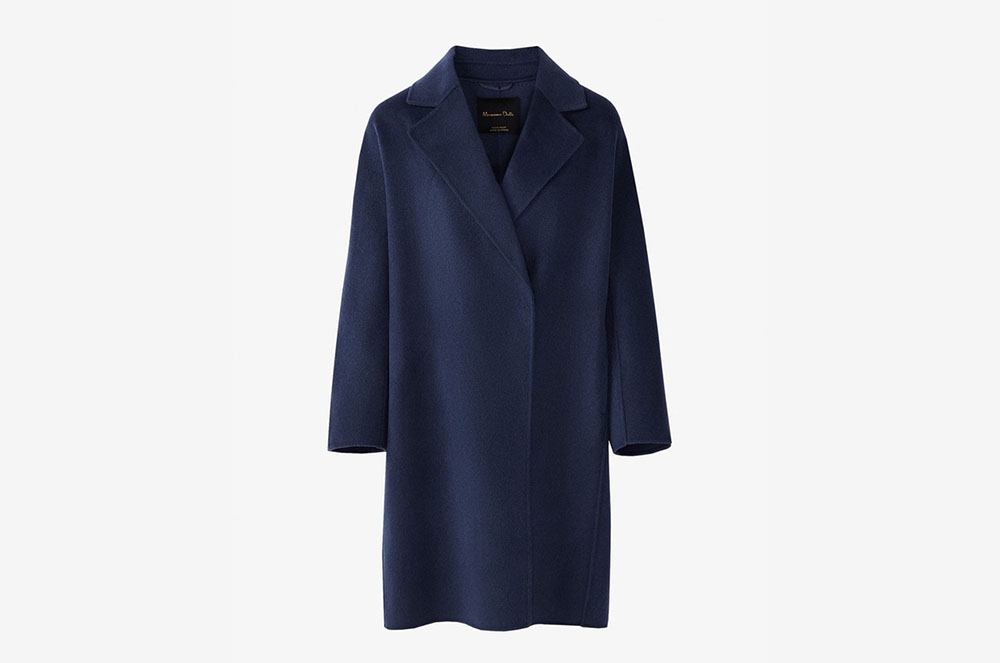 L'abric de drap de Massimo Dutti.