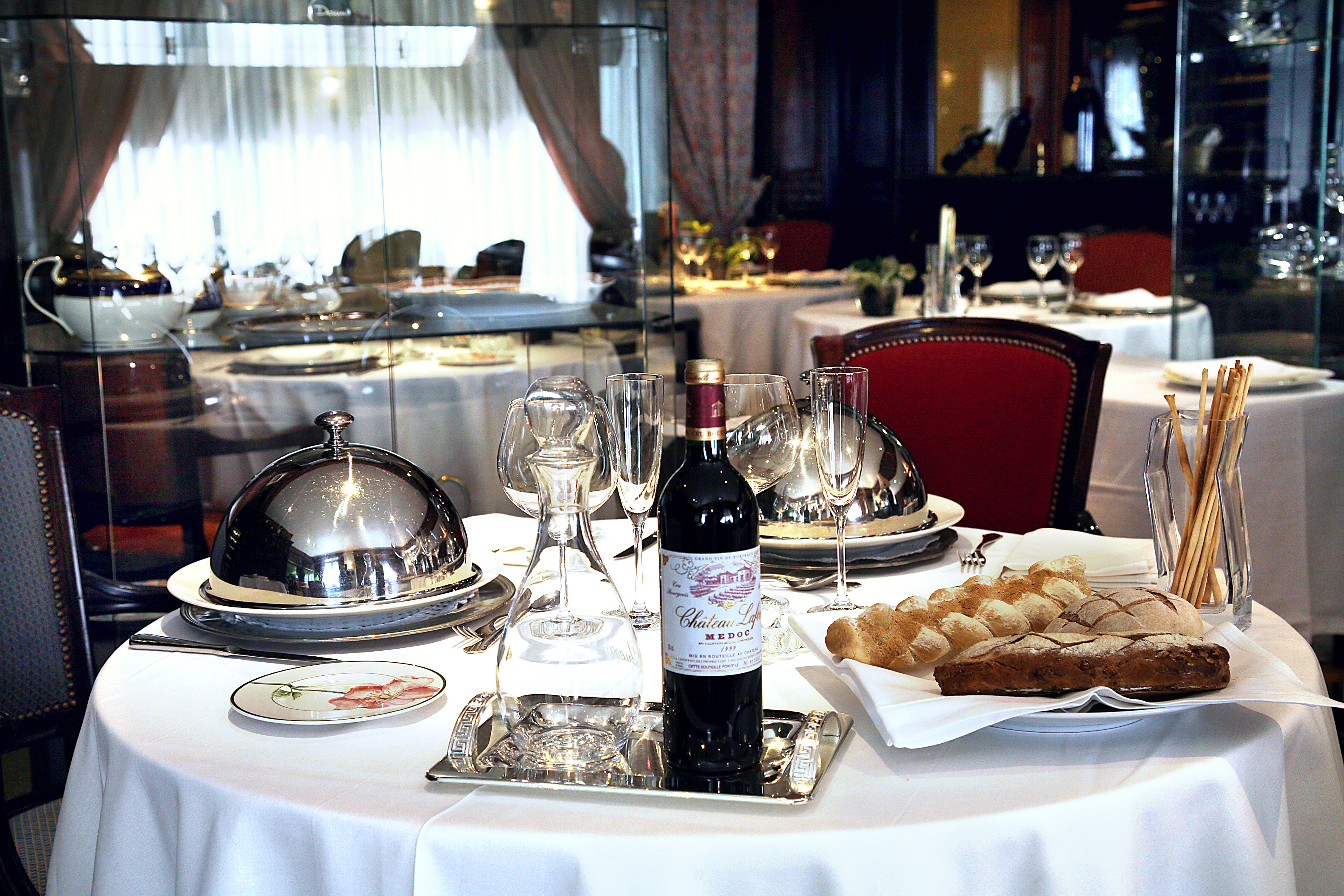 Taula parada del restaurant A Casa Canut