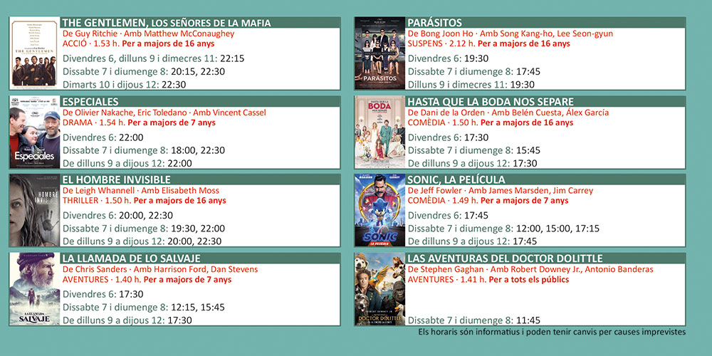 Cinemes Illa Carlemany Dia de la Dona