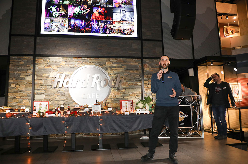 Presentació de nova carta de Hard Rock Cafe Andorra