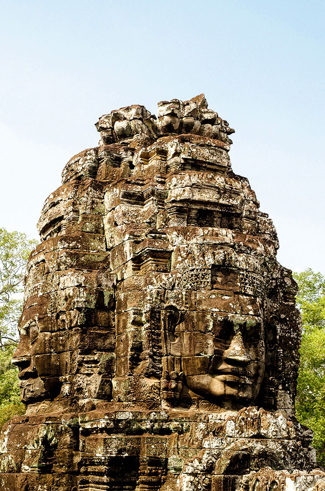 Escultura sobre roca a Cambodja