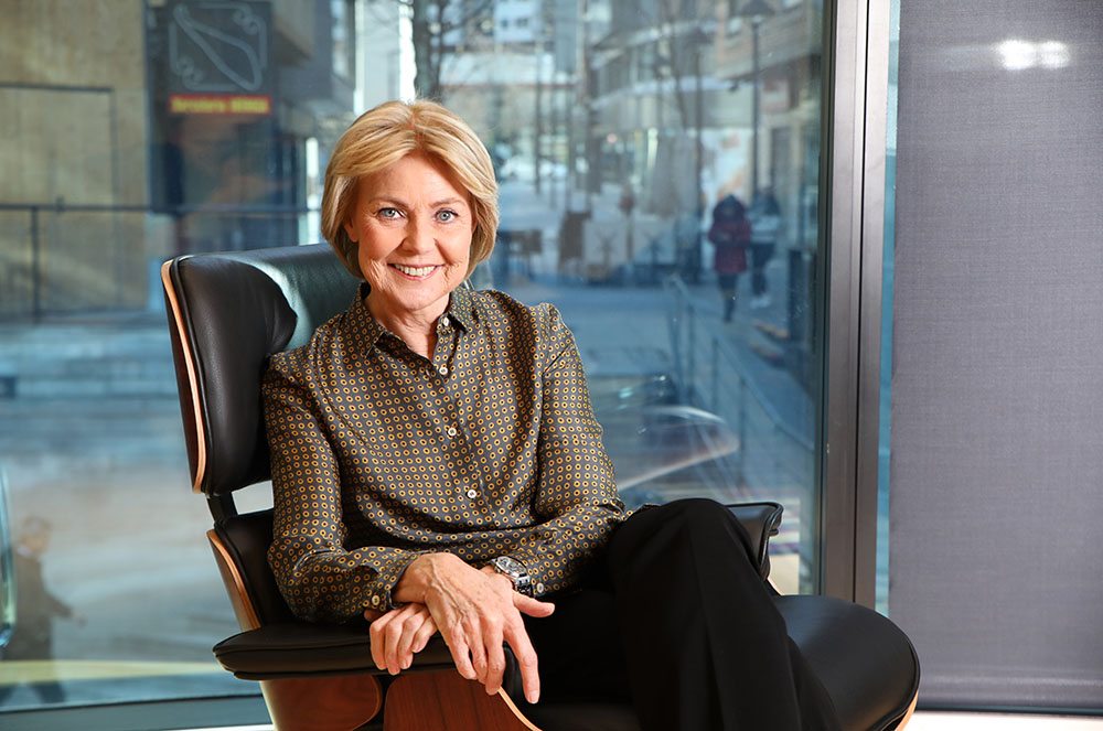 Laura Àlvarez a la seu de Morabanc