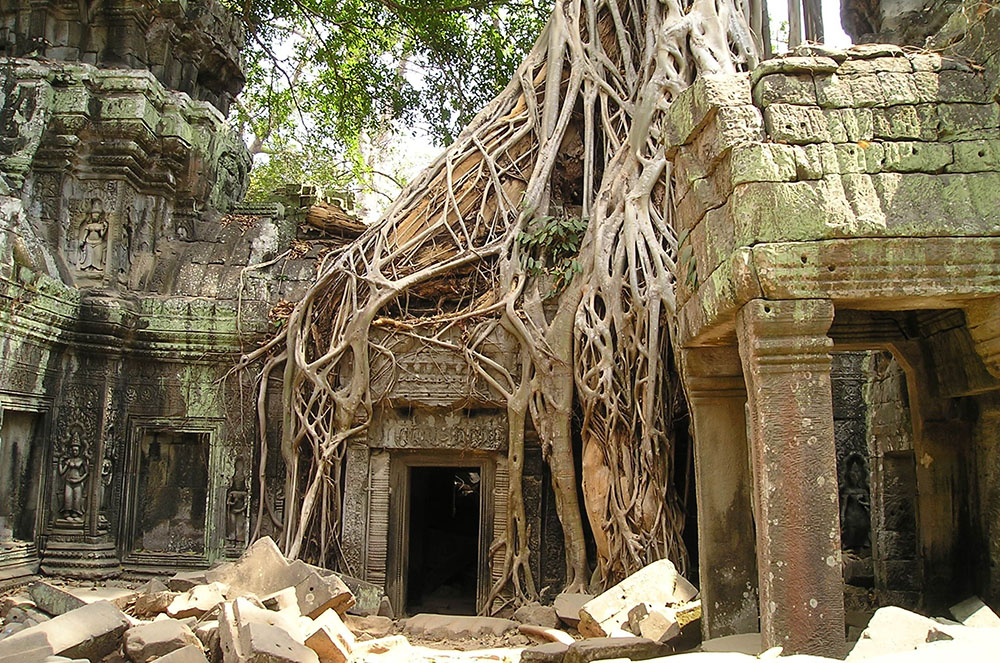 Temple en runes de Cambodja