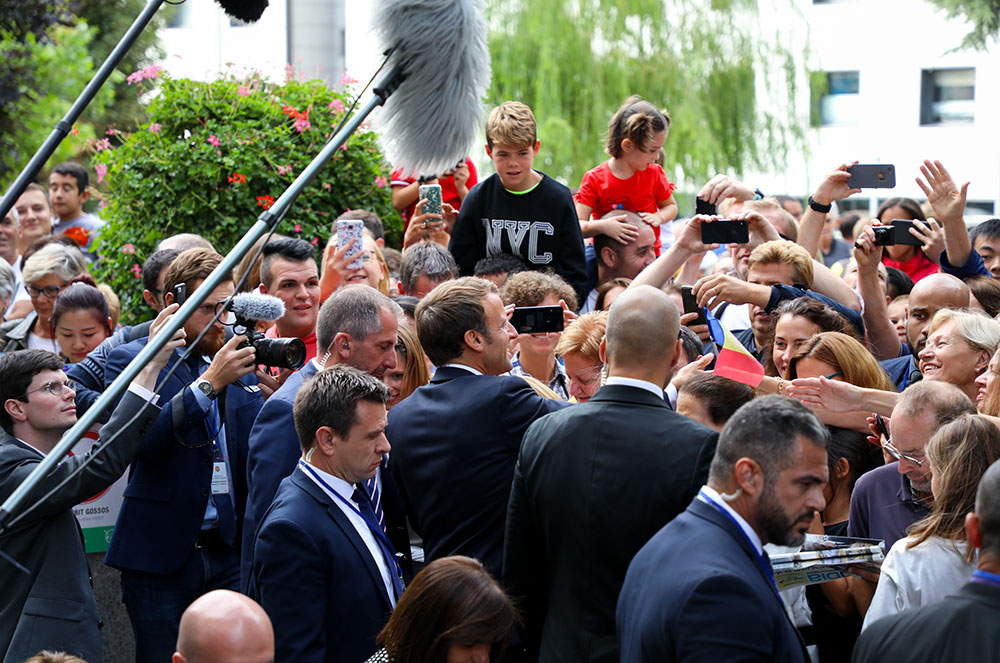 Visita d'Emmanuel Macron a Escaldes-Engordany