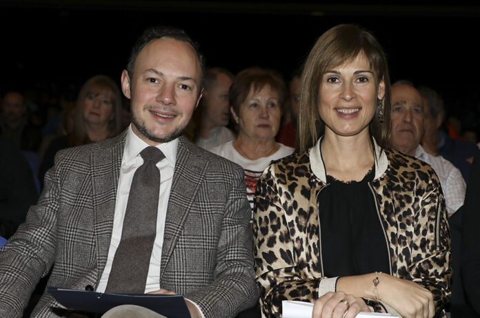 Mònica Lage amb Xavier Espot