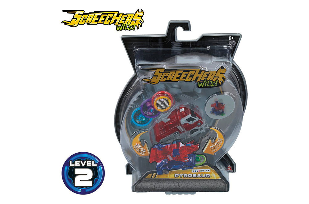Screechers Wild Pyrosaur, vehicle nivell 2, de Colorbaby