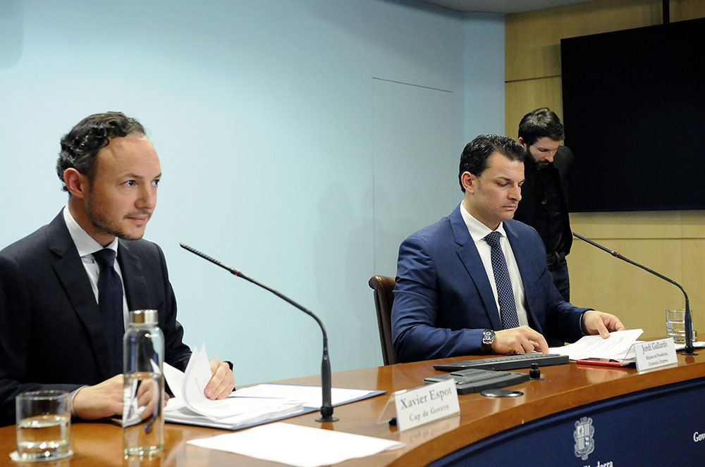 Xavier Espot i Jordi Gallardo van parlar sobre els sectors econòmics