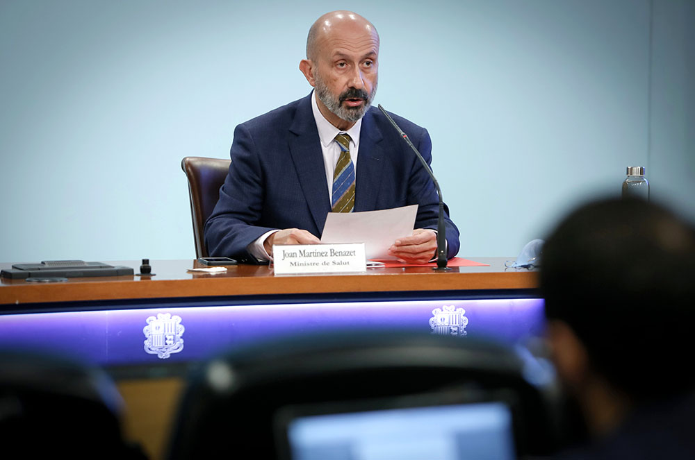 Joan Martínez Benazet ministre de salut