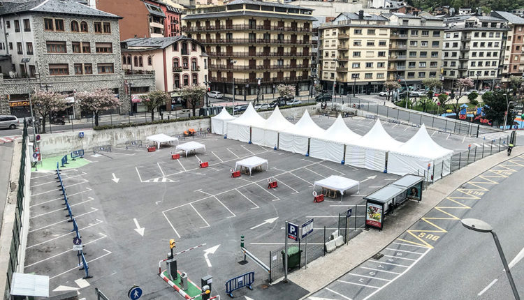 Carpes de tests immunològics al Prat Nou de Sant Julià de Lòria