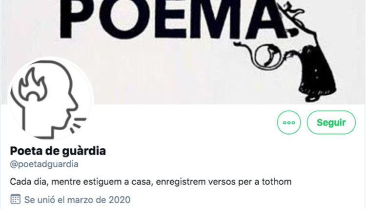 Perfil de Twitter de Poeta de guàrdia