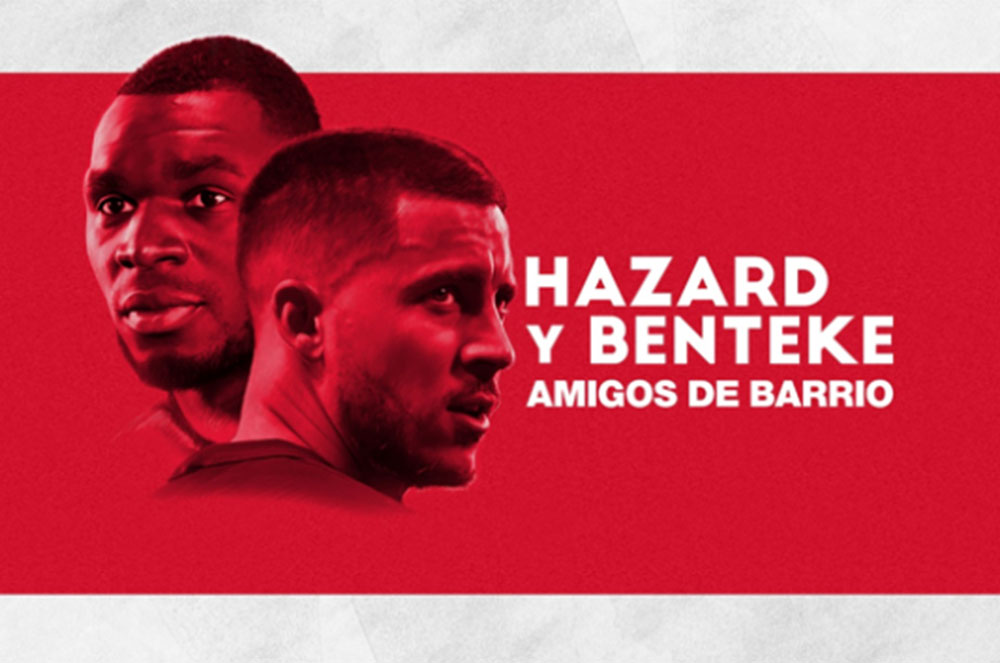 Hazard y benteke.