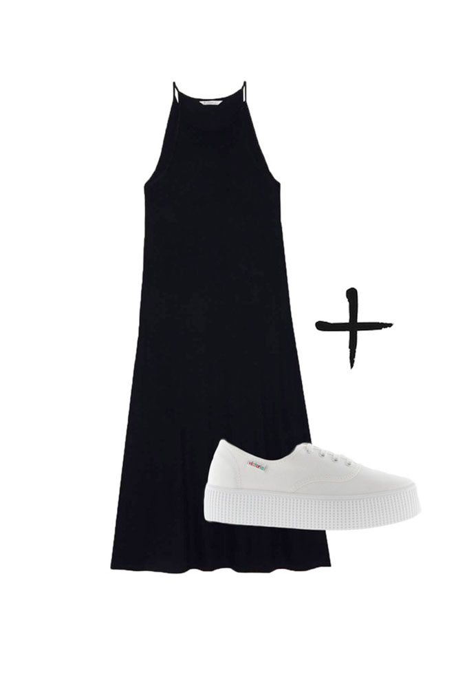 Vestit Stradivarius i sabatilles Victoria