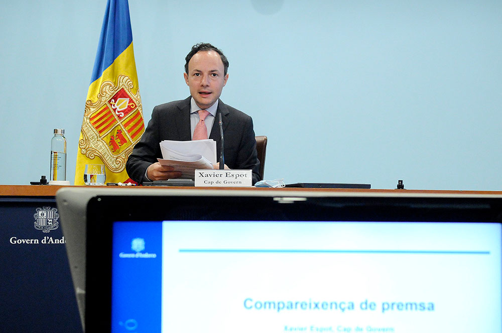 Xavier Espot cap de Govern d'Andorra