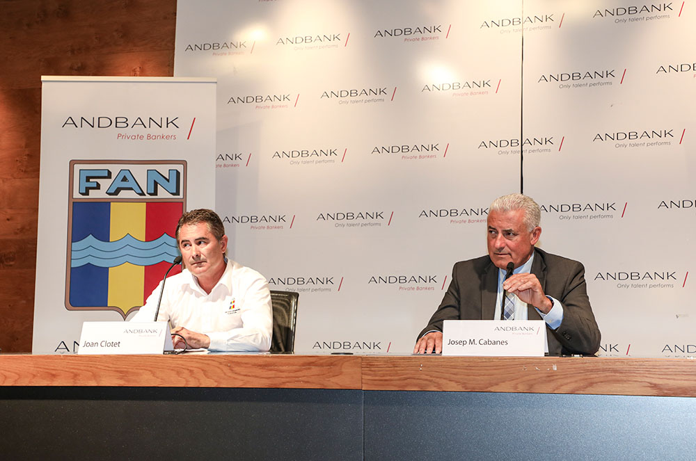 Roda de premsa de la Federació Andorrana de Natació