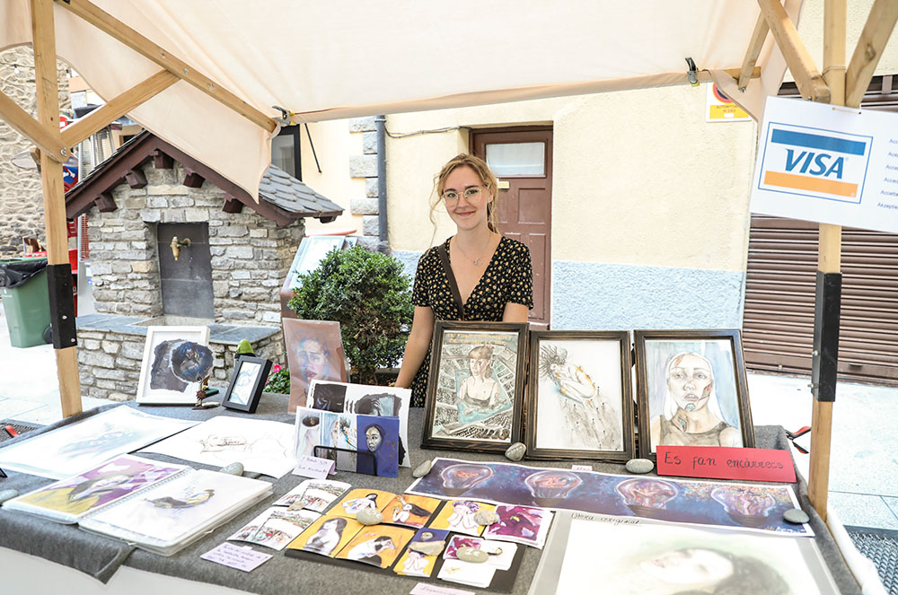Myriam Grau al Mercat de la Vall