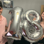 La Berta durant la celebració del seu aniversari