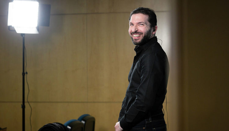 David Jiménez durant una roda de premsa de Govern