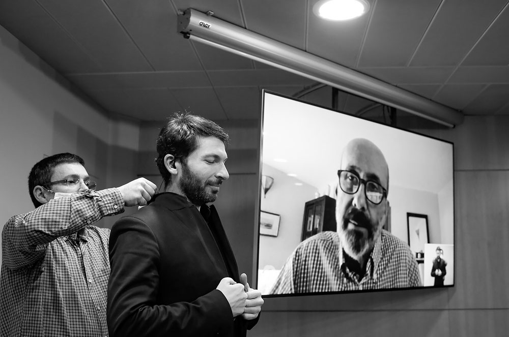 David Jiménez durant una roda de premsa de Govern